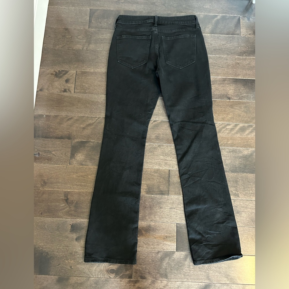 2 for $10⭐️ Black Mid-Rise Boot-Cut flare jean pants Woman size 4 Reg - Picture 2 of 4